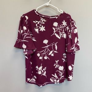 Ann Taylor floral blouse XXL